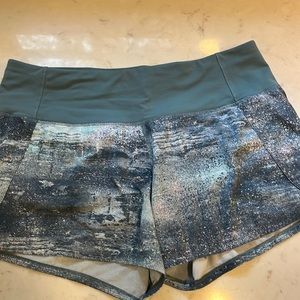 RARE lululemon speed up shorts